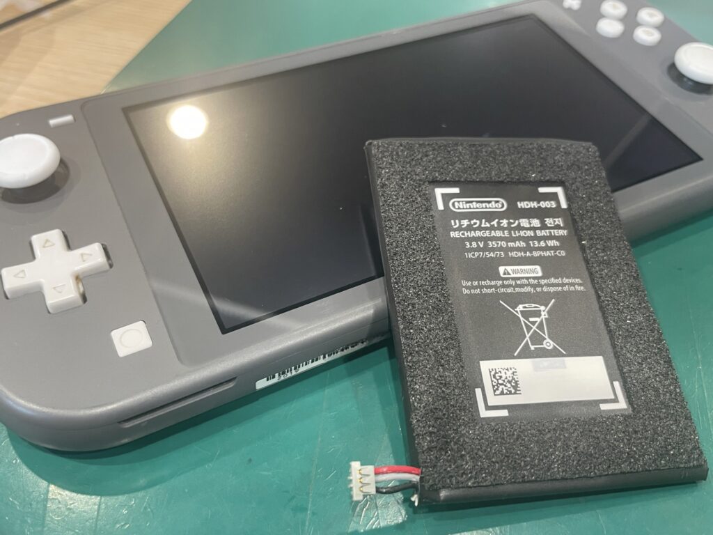 Switch Liteの電池がすぐなくなる！ゲーム修理工房ペリエ千葉店で