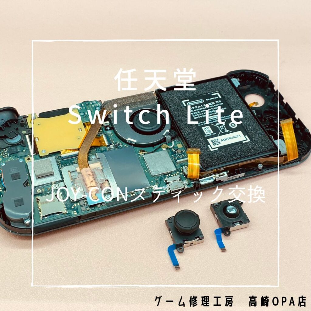 Switch Lite (スイッチライト) スティックが折れてしまい操作でき