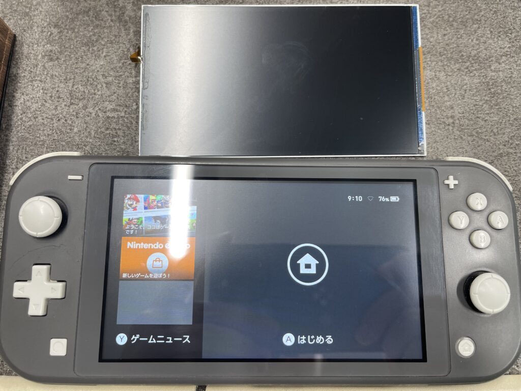 Switch lite】液晶表示がおかしい？そんな時はゲーム修理工房太田店へ