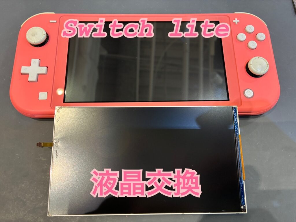 Nintendo Switch Lite 赤色 画面不具合 久しぶり使おうと思ったら画面に線が入ってしまった！Nintendo switch